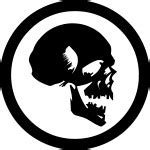 Silhouette of a simple skull illustration | Free SVG