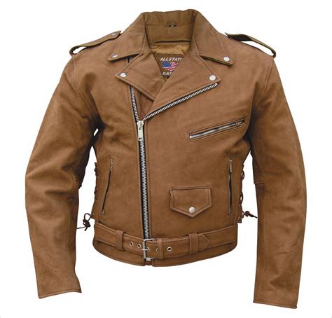 Mens Classic Brown Buffalo Style Leather Motorcycle Jacket MLSJ05 – Leather Supreme