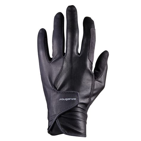 Horse Riding Gloves 500 Black