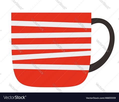 Decorated red cup Royalty Free Vector Image - VectorStock