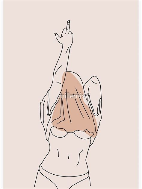 "middle finger" Poster for Sale by millamix | Redbubble