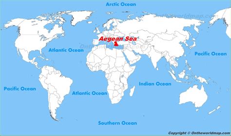 Aegean Sea location on the World Map - Ontheworldmap.com