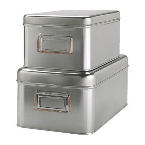 Stainless Steel Storage Boxes in 2019 | Storage boxes with lids, Metal ...