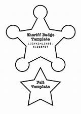 Printable Sheriff Star Template sketch template