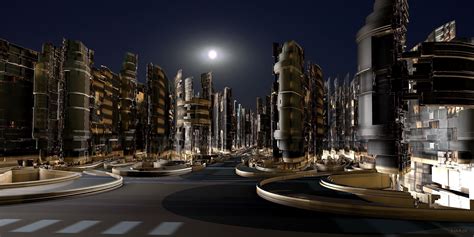 Future city by night by marijeberting on DeviantArt