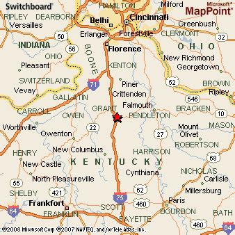 Williamstown, Kentucky Area Map & More