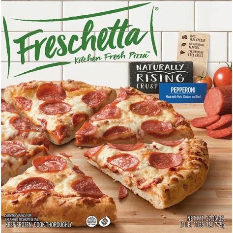 FRESCHETTA Naturally Rising Pizza, Pepperoni, 27.35 oz - Walmart.com - Walmart.com