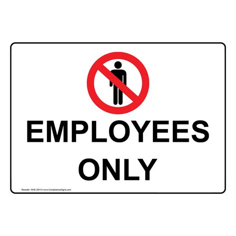 Employees Only Sign