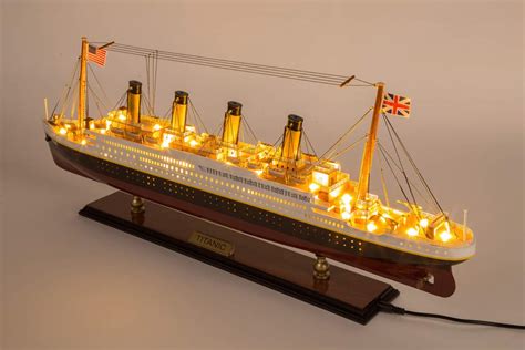 Buy Titanic Model Ship with LED Lights 23.6" - RMS Titanic Boat Model Decor - Fully Assembled ...