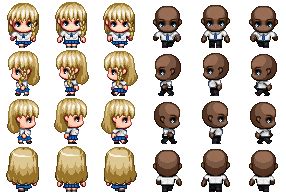 School Summer Uniforms (my first work in pixel art, by the way) | RPG Maker Forums