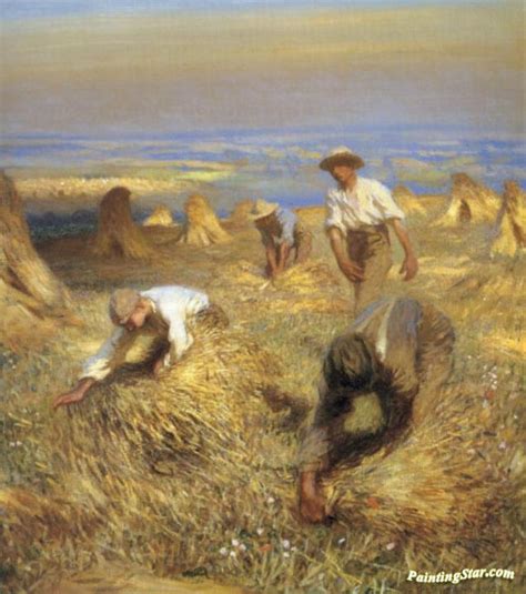 Harvesting The Sheaves Artwork By Sir George Clausen Oil Painting & Art ...