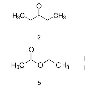 Molecular structures of the studied solvents: 1-dimethyl ketone... | Download Scientific Diagram