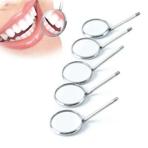 1Pc Stainless Steel Dental Mouth Mirror Reflector Odontoscope Dentist Equipment Dental Mouth ...