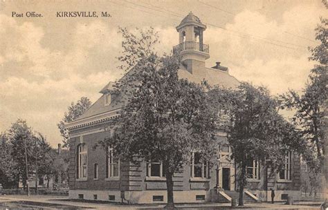 Kirksville Missouri Post Office Street View Antique Postcard K41533 ...