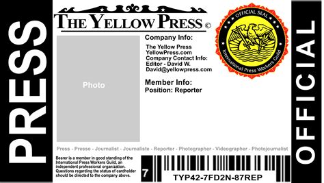 Free Press Pass – The Yellow Press