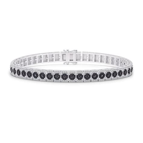 Black Diamond Tennis Bracelet