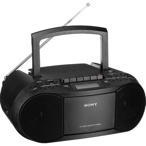 Sony CFD-S70 Portable CD/Cassette Boombox CFDS70BLK B&H Photo