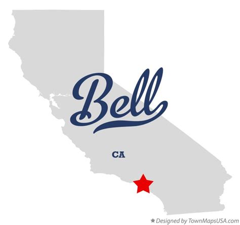 Map of Bell, CA, California