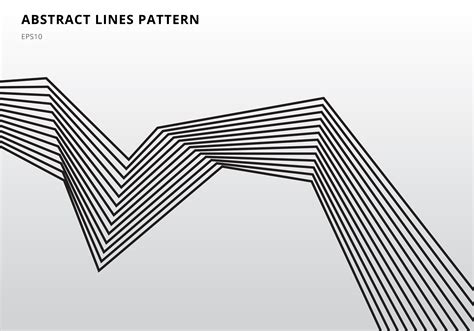 Abstract black stripe lines graphic optical art on white background 650062 Vector Art at Vecteezy