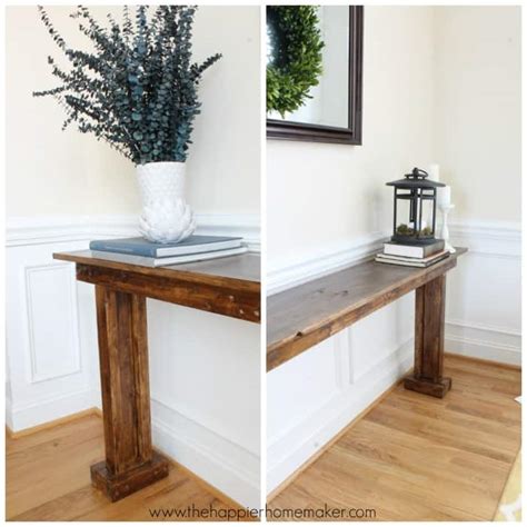 DIY Console Table for $20 | The Happier Homemaker