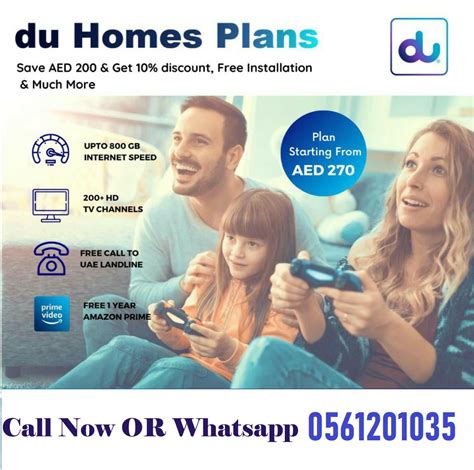 Du internet Home Plans