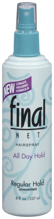 Final Net Hairspray Non-Aerosol Regular Hold Unscented - 8 OZ - Medshopexpress