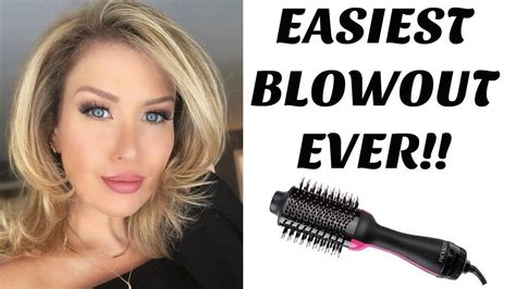 EASIEST BLOWOUT EVER! REVLON ONE STEP HAIR DRYER AND STYLER REVIEW + DEMO | Revlon hair dryer ...