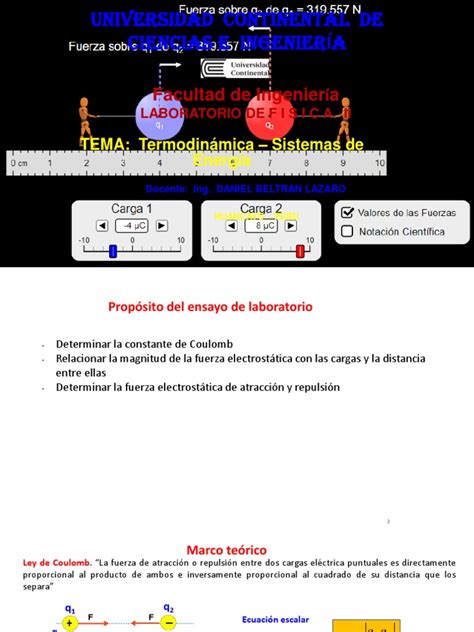 Laboratorio Ley de Coulomb | PDF | Electrostática | Fuerza