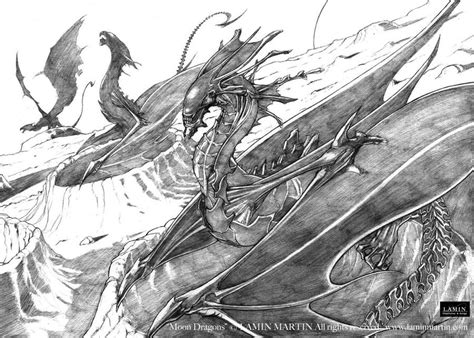 Moon Dragons by ElementsWorkshop on DeviantArt