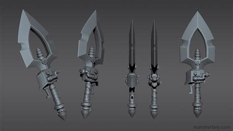 Stylized electric weapon — polycount