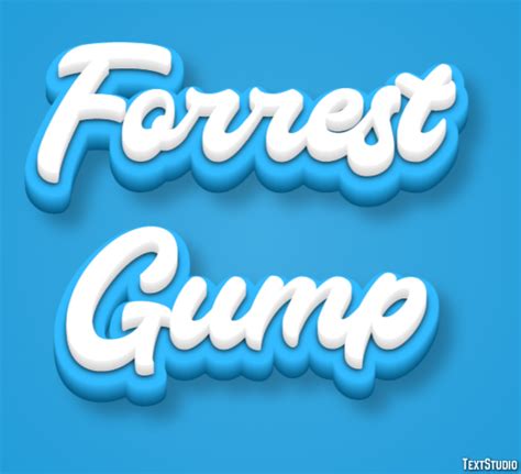 Forrest Gump Text Effect and Logo Design Movie