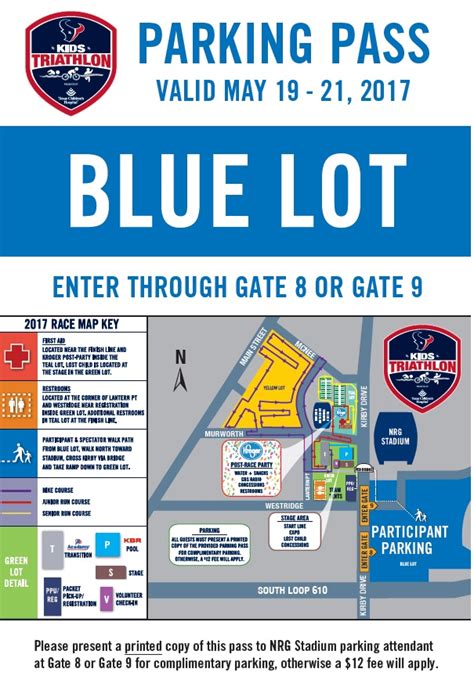 Nrg Stadium Parking Lot Map