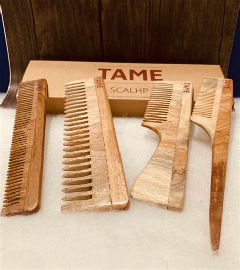 TAME Neem Wood Comb is #1 for Hairfall & Hair Breakage