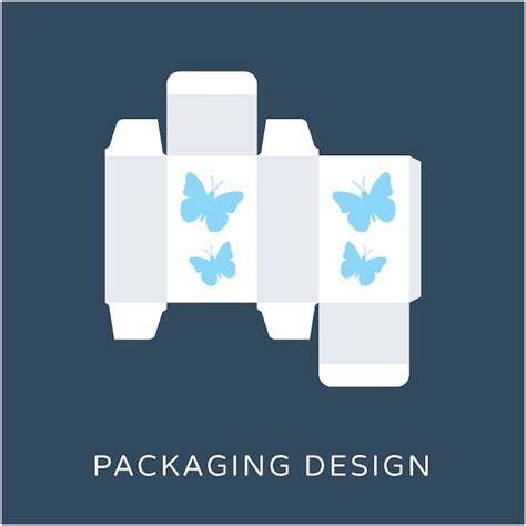 Premium Vector | Packaging design flat vector icon