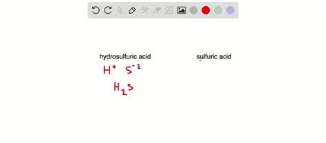 SOLVED:What is the difference between sulfuric acid and hydrosulfuric acid?