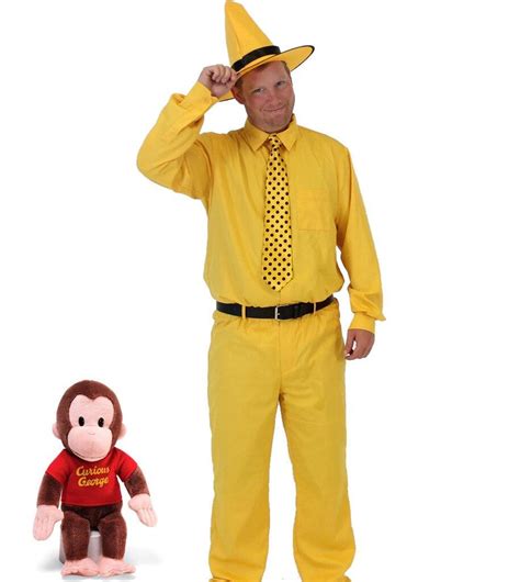 Curious George Man In The Yellow Hat Adult Costume Set - Costumes - | TV Store Online