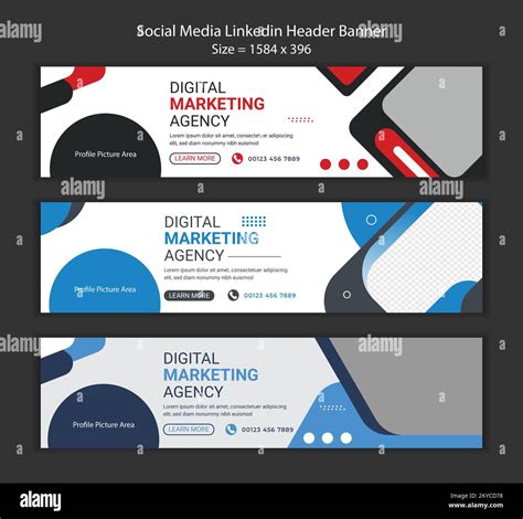 LinkedIn cover design, LinkedIn banner templates, editable custom design Stock Vector Image ...