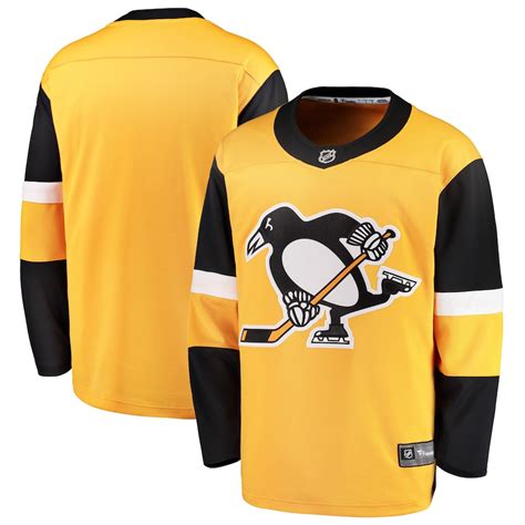 Youth Pittsburgh Penguins Fanatics Branded Gold Alternate Breakaway Jersey