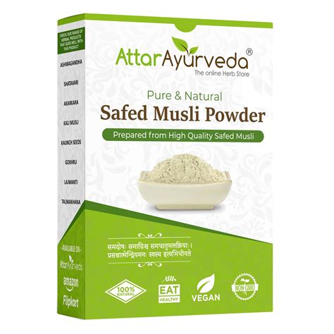 Buy Safed Musli for Male strength, power and Vitality - Attar Ayurveda