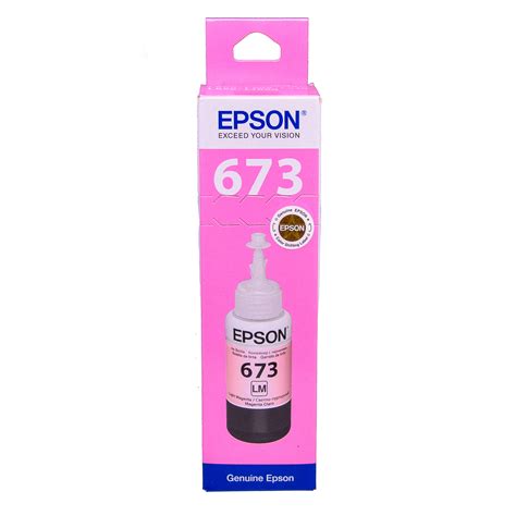 Epson T6736 Light Magenta original dye ink refill Replaces Stylus RX585