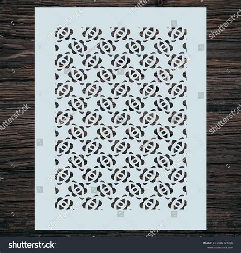 Geometric Pattern Stencil Laser Cut Stencil Stock Vector (Royalty Free ...