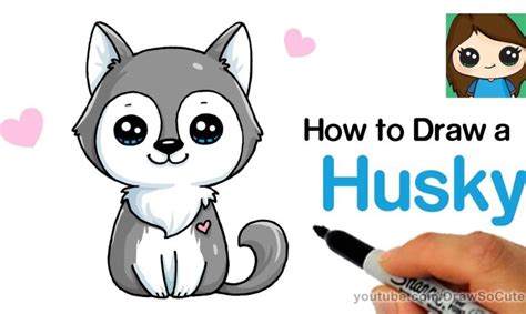 How to Draw a Husky Puppy Easy