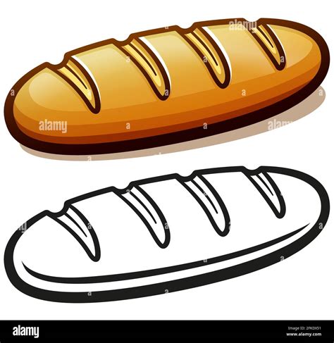 Vector illustration of bread loaf cartoon isolated Stock Vector Image ...