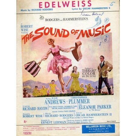 Edelweiss - Song from "The Sound of Music" only £8.00