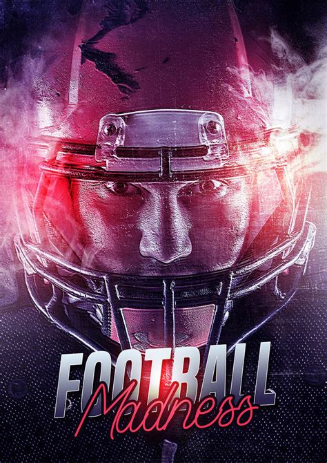 Creative American Football Sport Poster Photoshop Tutorial | Photoshop tutorial typography ...