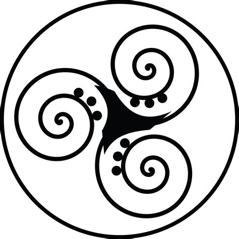 Free Clipart Of A Celtic symbol triskel