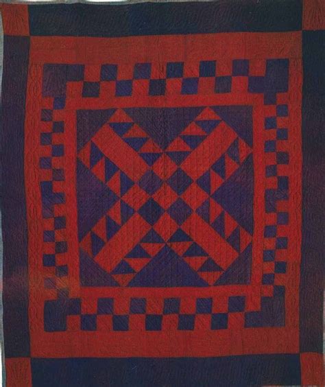 Amish Quilts Indiana | Unnamed Pattern Crib Quilt, 1880. Amish. LaGrange Co, Indiana. | Amish ...