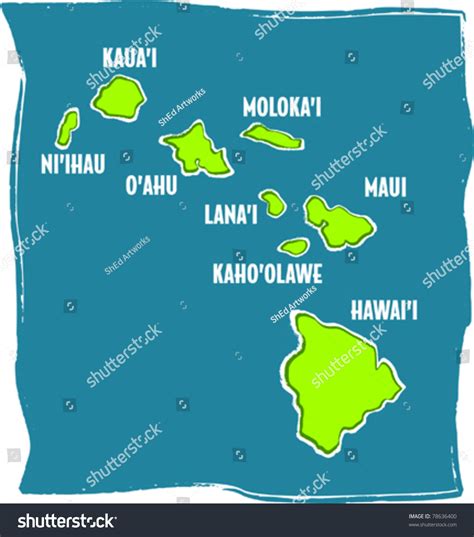 1,229 Hawaii Island Map Ocean Images, Stock Photos & Vectors | Shutterstock