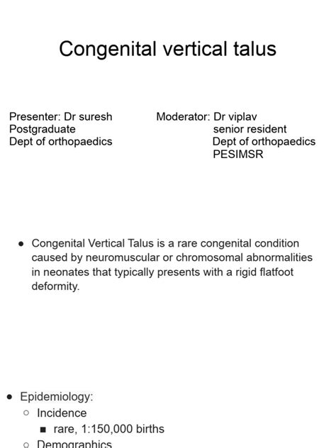 Congenital Vertical Talus-1 | PDF | Foot | Causes Of Death