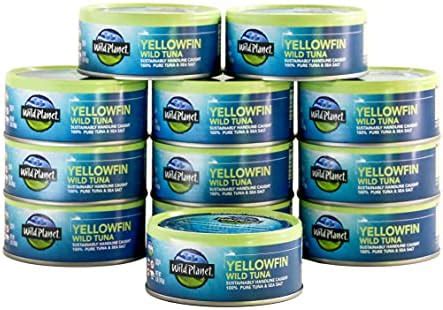 Wild Planet Wild Yellowfin Tuna, Tinned Fish, Canned Tuna, Sustainably ...